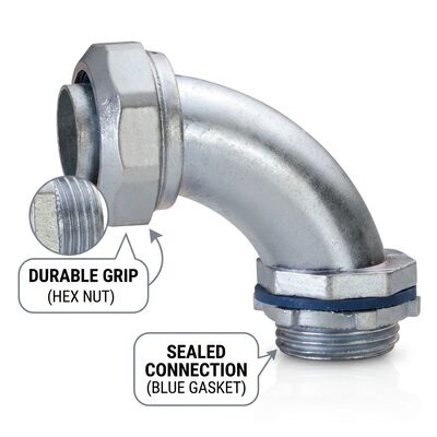 ซื้อ UL รายการ EMT เส้นสายไฟฟ้าหลอดหลอดหนึ่งหลุม ซิงค์ Plated Steel ไฮโลไฟฟ้า 1/2 ถึง 4 นิ้ว การแก้ไขการติดตั้งปลอดภัย online manufacture